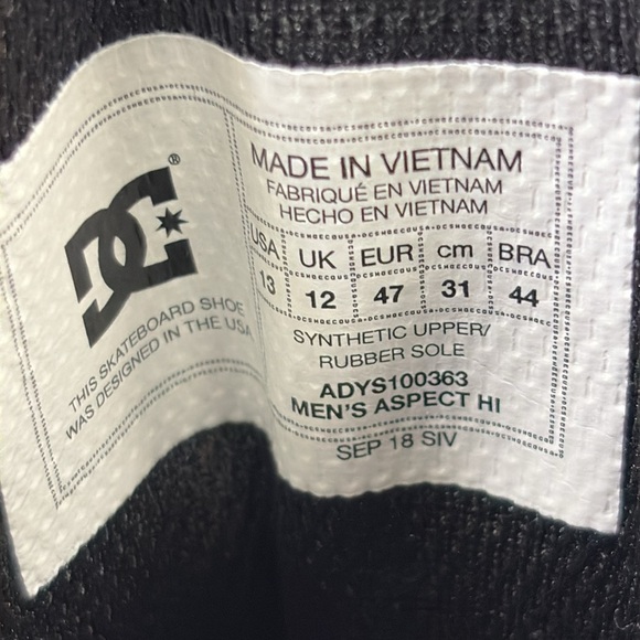 DC Men’s Aspect Hi -Camo Size 13 - Picture 9 of 9